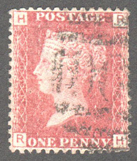 Great Britain Scott 33 Used Plate 130 - RH - Click Image to Close
